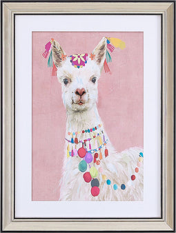 Beliani BALALA - Wanddecoratie - Roze - Papier