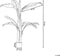 Beliani BANANA TREE - Kunstplant - Groen - Kunststof