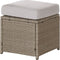 Beliani BARDI - Loungeset voor 5 - Beige - PE rotan