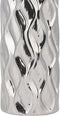 Beliani BASSANIA - Decoratieve vaas - Zilver - Steengoed