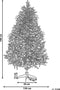 Beliani BASSIE - Kerstboom - Wit - PVC
