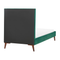 Beliani BAYONNE - Eenpersoonsbed - Groen - 90 x 200 cm - Fluweel