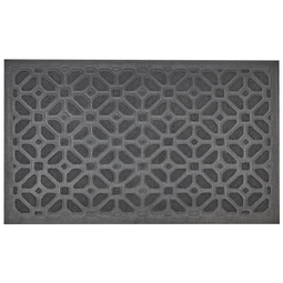 Beliani BELUKHA - Deurmat - Natuurlijk/Zwart - 45 x 75 cm - Kokos