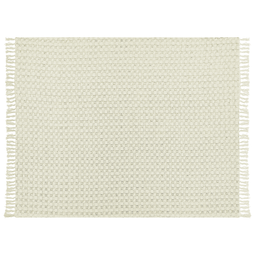 Beliani BERE - Bedsprei - Wit - 150 x 200 cm - Katoen