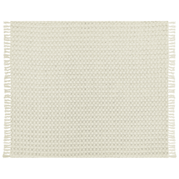 Beliani BERE - Bedsprei - Wit - 200 x 220 cm - Katoen