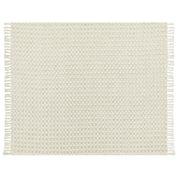 Beliani BERE - Bedsprei - Wit - 220 x 240 cm - Katoen