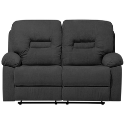 Beliani BERGEN - Tweezitsbank - Grijs - Polyester