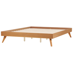 Beliani BERRIC - Tweepersoonsbed - Lichthout - 180 x 200 cm - MDF