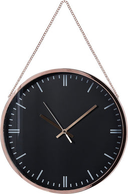 Beliani BEZAS - Wandklok - Zwart - Kunststof