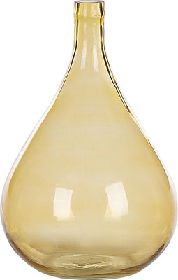 Beliani BHATURA - Bloemenvaas - Geel - Glas