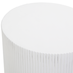 Beliani BICCARI - Bijzettafel - Wit - Lichtbeton