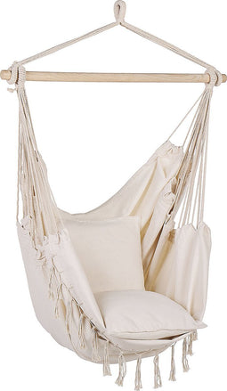 Beliani BONEA - Hangstoel - Beige - Katoen
