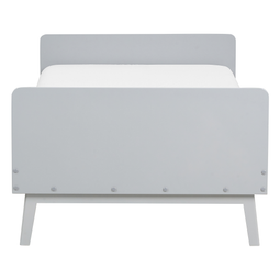 Beliani BONNAC - Eenpersoonsbed - Grijs - 90 x 200 cm - Dennenhout