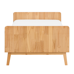 Beliani BONNAC - Eenpersoonsbed - Lichthout - 90 x 200 cm - Dennenhout