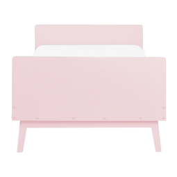 Beliani BONNAC - Eenpersoonsbed - Lichtroze - 90 x 200 cm - Dennenhout
