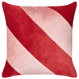 Beliani BORONIA - Sierkussen set van 2 - Rood/Roze - 45 x 45 cm - Fluweel