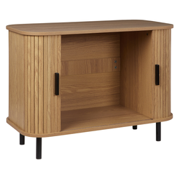Beliani BRADLEY - Commode - Lichthout/Zwart - MDF