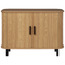 Beliani BRADLEY - Commode - Lichthout/Zwart - MDF