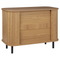 Beliani BRADLEY - Commode - Lichthout/Zwart - MDF