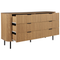 Beliani BRADLEY - Dressoir - Lichthout/Zwart - MDf