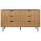 Beliani BRADLEY - Dressoir - Lichthout/Zwart - MDf