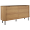 Beliani BRADLEY - Dressoir - Lichthout/Zwart - MDf