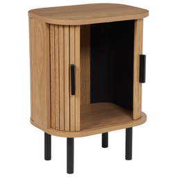 Beliani BRADLEY - Nachtkastje - Lichthout/Zwart - MDF