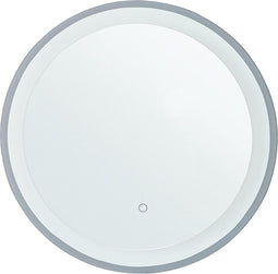 Beliani BRINAY - LED-spiegel - Zilver - Glas