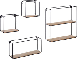 Beliani BRITO - Wandkast - Zwart - MDF