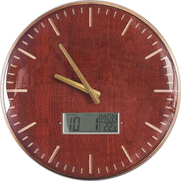 Beliani BRUGG - Wandklok - Bruin - MDF