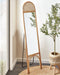 Beliani BRUSSEY - Staande spiegel - Naturel - Rotan