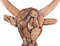 Beliani BULL HEAD - Wanddecoratie - Lichte houtkleur - Teakhout