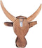 Beliani BULL HEAD - Wanddecoratie - Lichte houtkleur - Teakhout