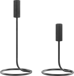 Beliani BUNYU - Kandelaar - Zwart - IJzer