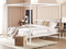 Beliani LESTARDS - Hemelbed - Wit - 180 x 200 cm - Staal