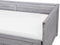 Beliani CAHORS - Onderschuifbed - Grijs - Rubberhout