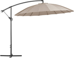 Beliani CALABRIA - Zweefparasol - Beige - Kunststof
