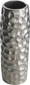 Beliani CALAKMUL - Bloemenvaas - Zilver - Aluminium