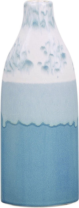 Beliani CALLIPOLIS - Bloemenvaas - Blauw - Steengoed