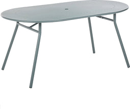 Beliani CALVI - Tuintafel - Blauw - Staal