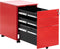 Beliani CAMI - Kantoorkast - Rood - Metaal