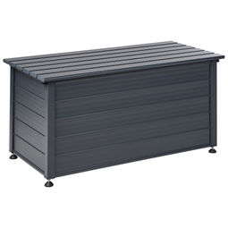 Beliani CAMPALTO - Kussenbox - Donkergrijs - 123 x 60 cm - Aluminium