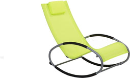 Beliani CAMPO - Strandstoel - Groen - Staal