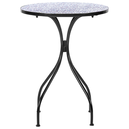 Beliani CAMPRENA - Tuintafel - Zwart - Metaal