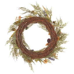 Beliani CAMRUN - Krans - Groen - ø 45 cm - Synthetisch