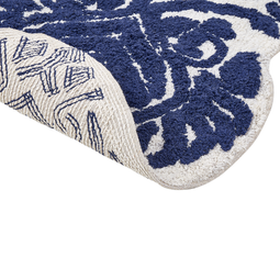 Beliani CANBAR - Badmat - Blauw - 150 x 60 cm - Katoen