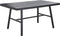 Beliani CANETTO - Tuintafel - Zwart - Aluminium