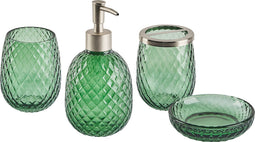 Beliani CANOA - Badkamerset - Groen - Glas