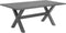 Beliani CASCAIS - Tuintafel - Grijs - Aluminium
