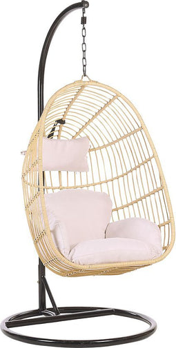 Beliani CASOLI - Hangstoel - Natuurlijk - PE rotan